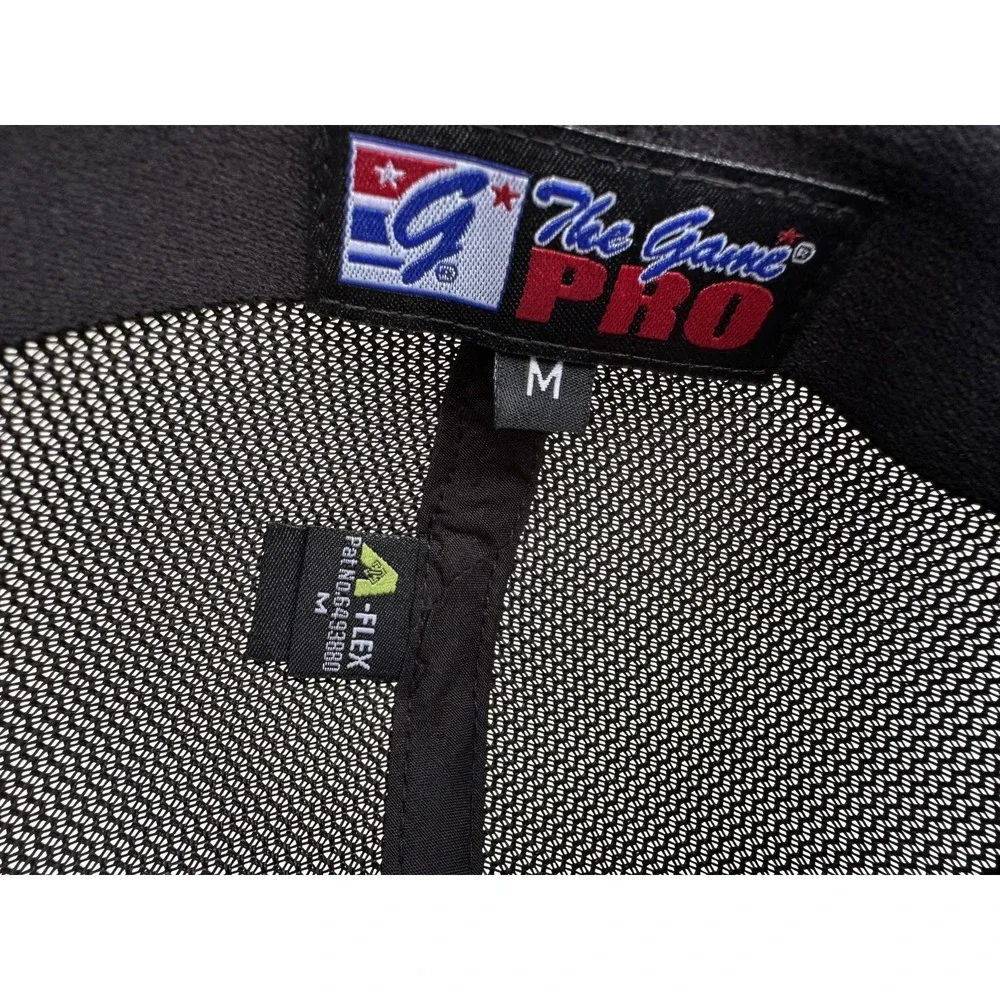 The Game - Embroidered Pineapple‎ Skull Head - Black Fitted Trucker Hat, Size M